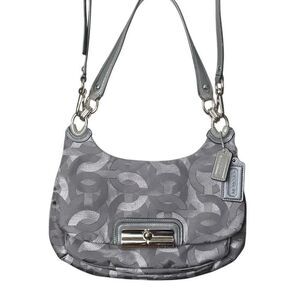 Coach Kristin Op Art Sateen Fabric Crossbody Shoulder Bag E1168-18281
